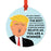 Round Natural Wood MDF Christmas Ornament, Funny President Donald Trump, Family Members MAGA Design 1-Set of 1-Andaz Press-Great Grandma-
