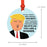 Round Natural Wood MDF Christmas Ornament, Funny President Donald Trump, Family Members MAGA Design 2-Set of 1-Andaz Press-Great Grandpa-