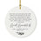 Round Porcelain Ceramic Surprise Baby Birth Announcement Christmas Tree Ornament Gift, Can't Wait to Meet You-Set of 1-Andaz Press-General-