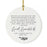 Round Porcelain Ceramic Surprise Baby Birth Announcement Christmas Tree Ornament Gift, Can't Wait to Meet You-Set of 1-Andaz Press-General-