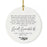 Round Porcelain Ceramic Surprise Baby Birth Announcement Christmas Tree Ornament Gift, Can't Wait to Meet You-Set of 1-Andaz Press-General-