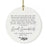 Round Porcelain Ceramic Surprise Baby Birth Announcement Christmas Tree Ornament Gift, Can't Wait to Meet You-Set of 1-Andaz Press-General-