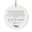 Round Porcelain Ceramic Surprise Baby Birth Announcement Christmas Tree Ornament Gift, Can't Wait to Meet You-Set of 1-Andaz Press-General-