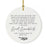 Round Porcelain Ceramic Surprise Baby Birth Announcement Christmas Tree Ornament Gift, Can't Wait to Meet You-Set of 1-Andaz Press-General-
