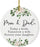 Round Porcelain Christmas Tree Ornament, Thank You-Set of 1-Andaz Press-Mom As I Say I Do-