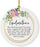 Round Porcelain Christmas Tree Ornament, Thank You-Set of 1-Andaz Press-Mom As I Say I Do-