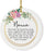 Round Porcelain Christmas Tree Ornament, Thank You-Set of 1-Andaz Press-Mom As I Say I Do-