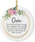 Round Porcelain Christmas Tree Ornament, Thank You-Set of 1-Andaz Press-Mom As I Say I Do-