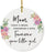 Round Porcelain Christmas Tree Ornament, Thank You-Set of 1-Andaz Press-Mom As I Say I Do-