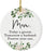 Round Porcelain Christmas Tree Ornament, Thank You-Set of 1-Andaz Press-Mom As I Say I Do-