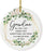 Round Porcelain Christmas Tree Ornament, Thank You-Set of 1-Andaz Press-Grandma As I Say I Do Wedding Thank You Gift Ideas-
