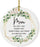 Round Porcelain Christmas Tree Ornament, Thank You-Set of 1-Andaz Press-Mom As I Say I Do-