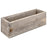 Rustic Rectangular Wood Vase-Set of 4-Koyal Wholesale-12" x 4" x 4"-
