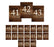 Rustic Wood Table Numbers-Set of 20-Andaz Press-1-20-