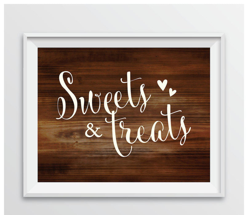 Rustic Wood Wedding Favor Party Signs-Set of 1-Andaz Press-Take A Treat Bag Home-