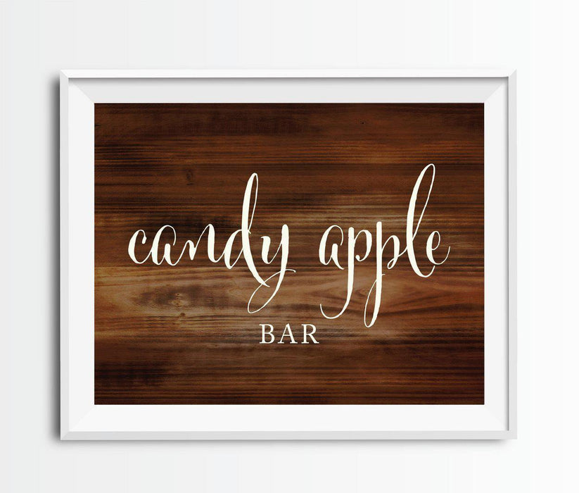 Rustic Wood Wedding Party Signs-Set of 1-Andaz Press-Mr. & Mrs.-