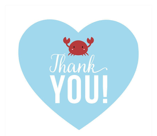Sail Away Nautical Birthday Heart Gift Tags-Set of 30-Andaz Press-Thank You-
