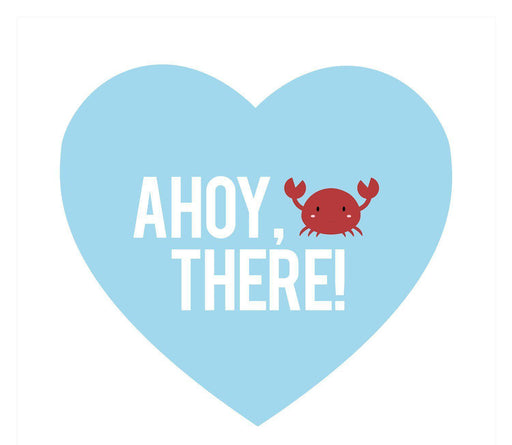 Sail Away Nautical Birthday Heart Gift Tags-Set of 30-Andaz Press-Ahoy There-