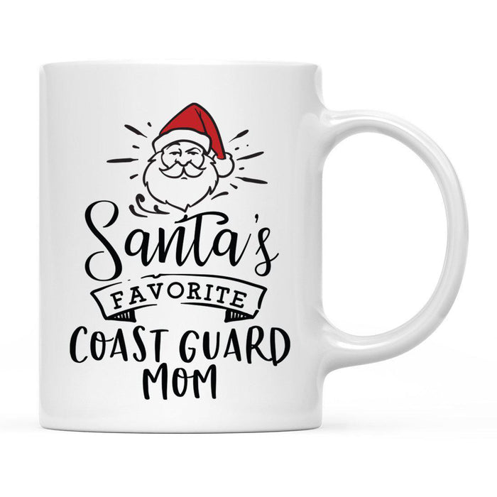 Santa Favorite Mom Dad Ceramic Coffee Mug-Set of 1-Andaz Press-Army Dad-