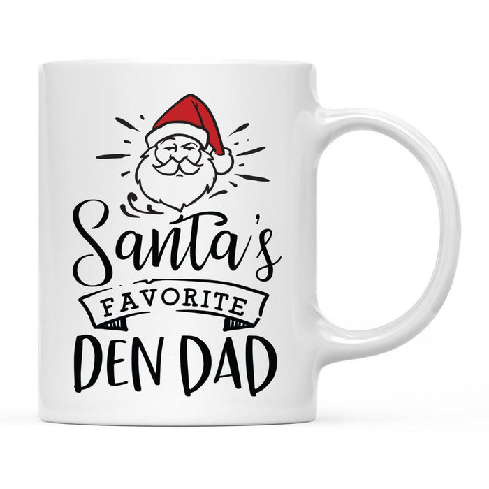 Santa Favorite Mom Dad Ceramic Coffee Mug-Set of 1-Andaz Press-Army Dad-