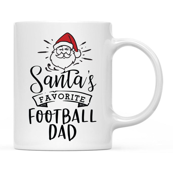 Santa Favorite Mom Dad Ceramic Coffee Mug-Set of 1-Andaz Press-Army Dad-