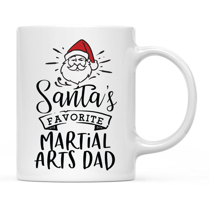 Santa Favorite Mom Dad Ceramic Coffee Mug-Set of 1-Andaz Press-Army Dad-