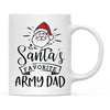 Santa Favorite Mom Dad Ceramic Coffee Mug-Set of 1-Andaz Press-Army Dad-