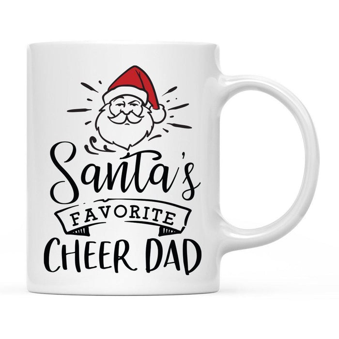 Santa Favorite Mom Dad Ceramic Coffee Mug-Set of 1-Andaz Press-Cheer Dad-