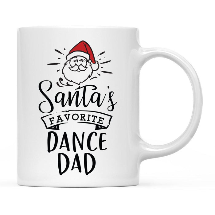 Santa Favorite Mom Dad Ceramic Coffee Mug-Set of 1-Andaz Press-Dance Dad-