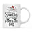 Santa Favorite Mom Dad Ceramic Coffee Mug-Set of 1-Andaz Press-Football Dad-