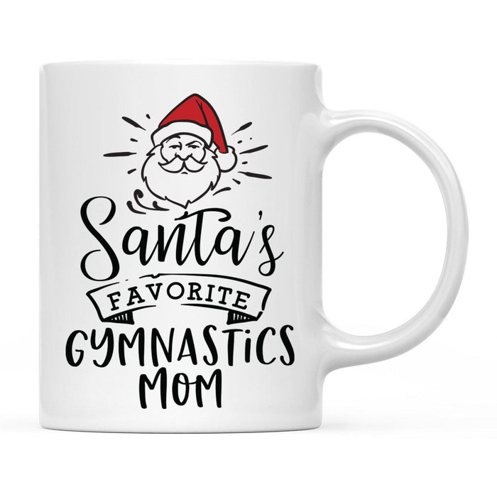 Santa Favorite Mom Dad Ceramic Coffee Mug-Set of 1-Andaz Press-Gymnastics Mom-