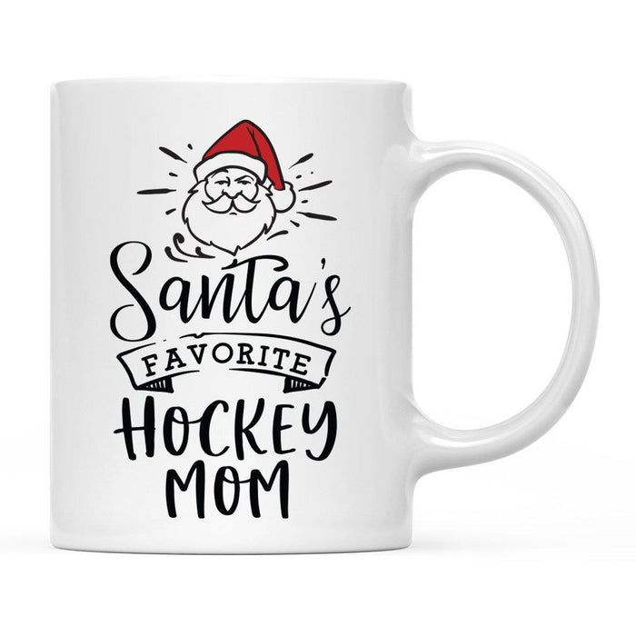 Santa Favorite Mom Dad Ceramic Coffee Mug-Set of 1-Andaz Press-Hockey Mom-