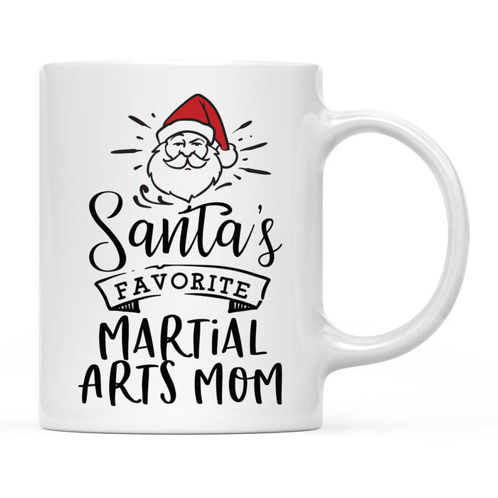 Santa Favorite Mom Dad Ceramic Coffee Mug-Set of 1-Andaz Press-Martial Arts Mom-
