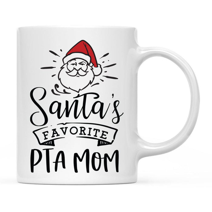 Santa Favorite Mom Dad Ceramic Coffee Mug-Set of 1-Andaz Press-PTA Mom-