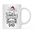 Santa Favorite Mom Dad Ceramic Coffee Mug-Set of 1-Andaz Press-Soccer Dad-