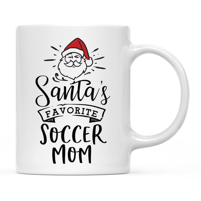 Santa Favorite Mom Dad Ceramic Coffee Mug-Set of 1-Andaz Press-Soccer Mom-
