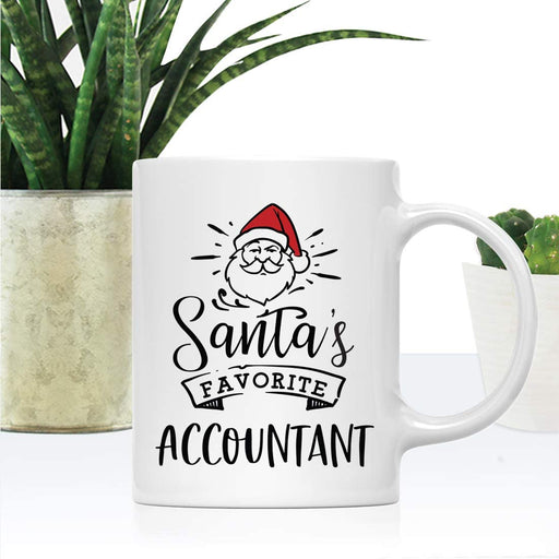Santa's Favorite Careers Coffee Mug Collection 1-Set of 1-Andaz Press-Accountant-