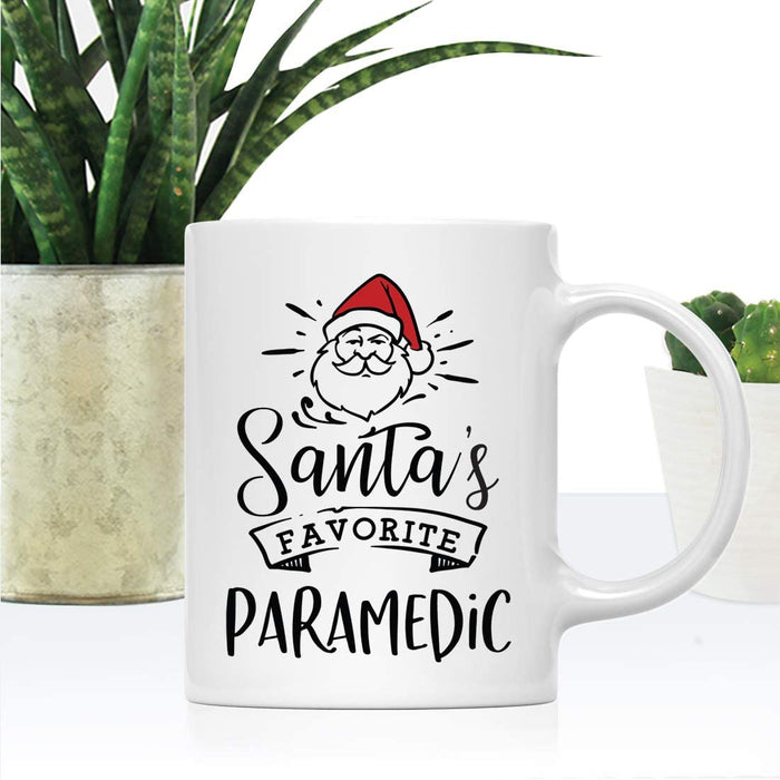 Santa's Favorite Careers Coffee Mug Collection 2-Set of 1-Andaz Press-Paramedic-