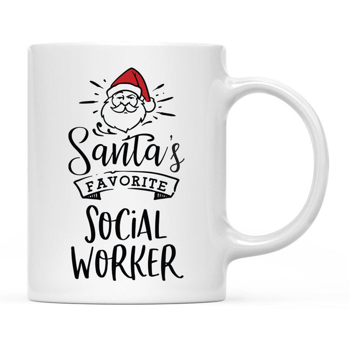Santa's Favorite Careers Coffee Mug Collection 2-Set of 1-Andaz Press-Social Workers-
