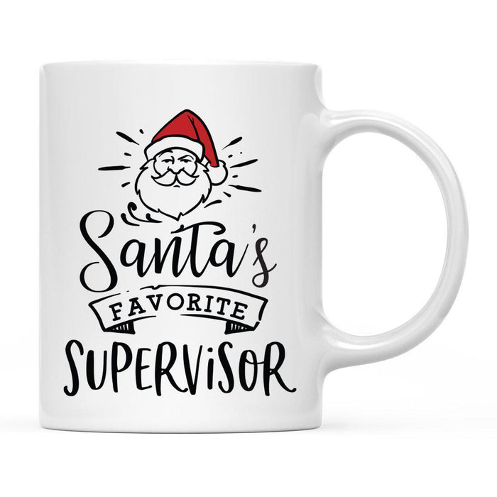 Santa's Favorite Careers Coffee Mug Collection 2-Set of 1-Andaz Press-Supervisors-