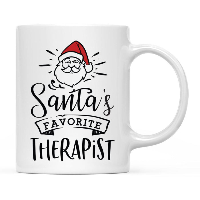 Santa's Favorite Careers Coffee Mug Collection 2-Set of 1-Andaz Press-Therapists-