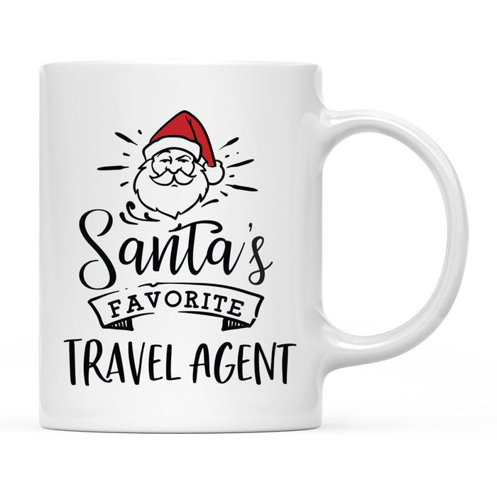 Santa's Favorite Careers Coffee Mug Collection 2-Set of 1-Andaz Press-Travel Agents-