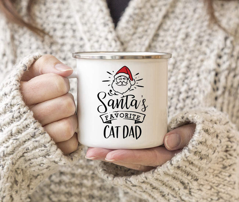 Santa's Favorite Dog Cat Campfire Mug Collection-Set of 1-Andaz Press-Cat Dad-