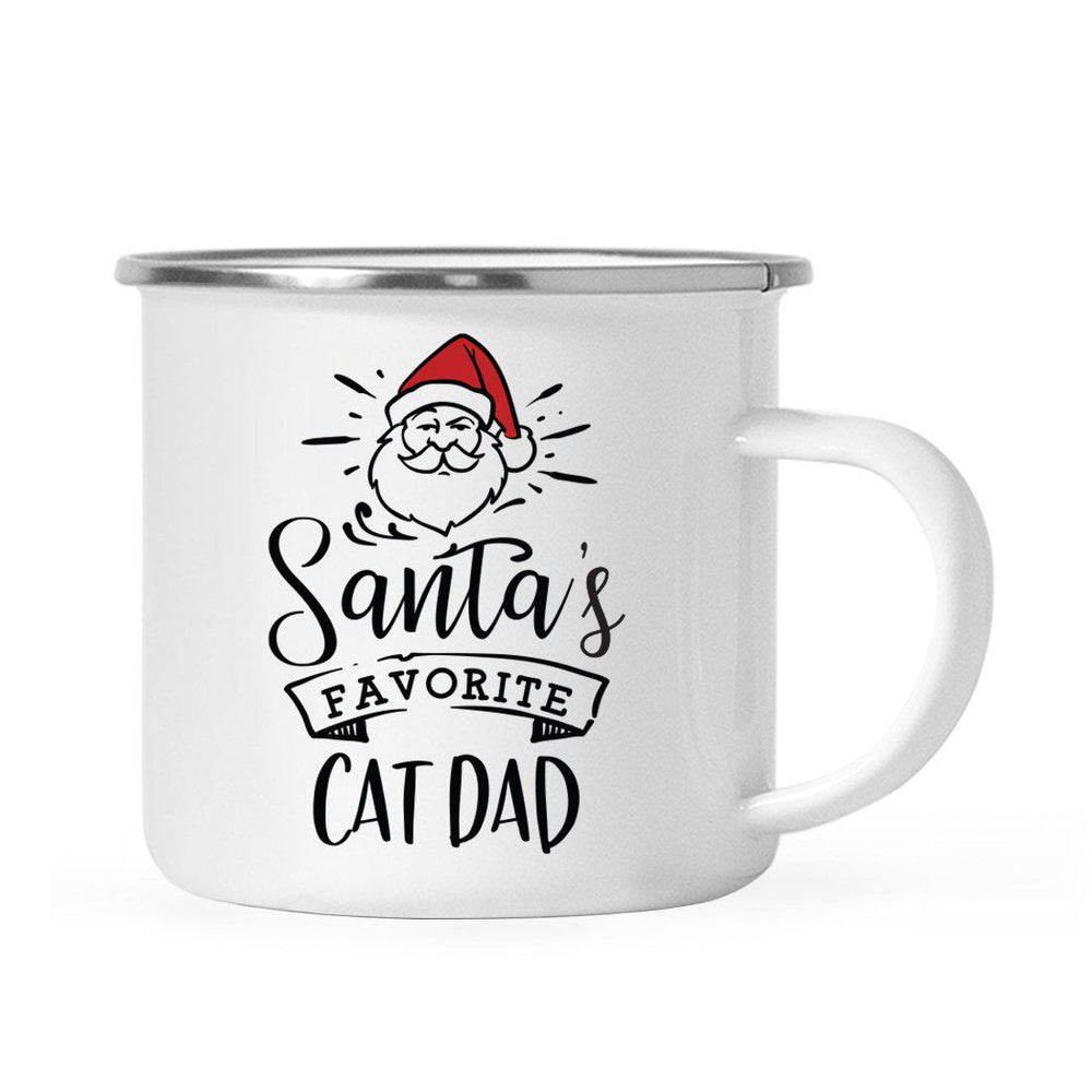 Santa's Favorite Dog Cat Campfire Mug Collection-Set of 1-Andaz Press-Cat Dad-