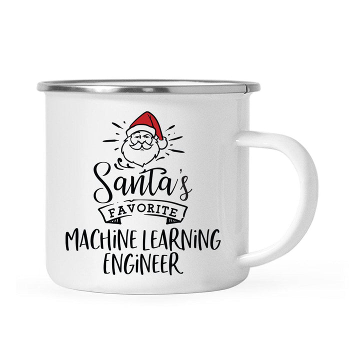 Santa's Favorite Engineer Campfire Mug Collection-Set of 1-Andaz Press-Machine Learning Engineer-