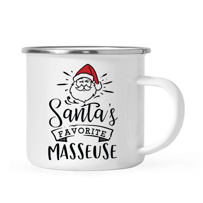 Santa's Favorite Gym Fitness Campfire Mug Collection-Set of 1-Andaz Press-Aerobics Instructor-