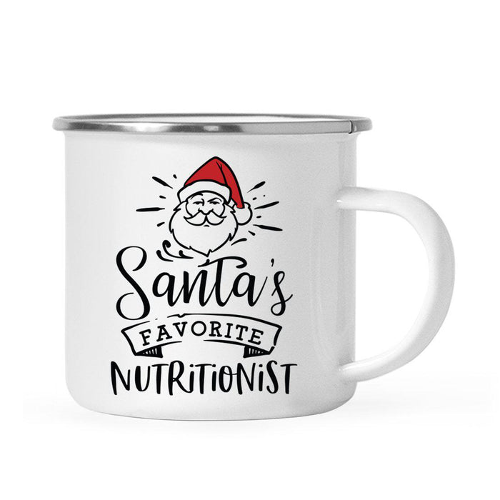 Santa's Favorite Gym Fitness Campfire Mug Collection-Set of 1-Andaz Press-Aerobics Instructor-