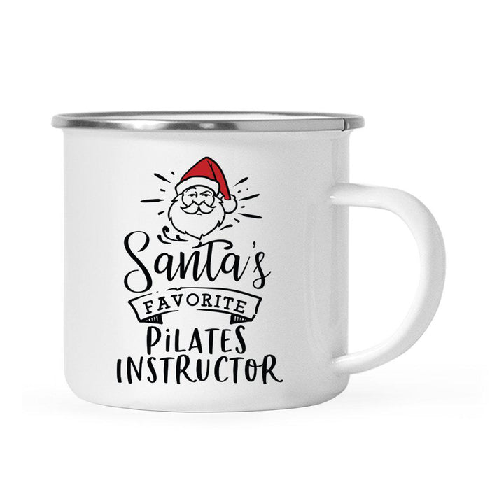 Santa's Favorite Gym Fitness Campfire Mug Collection-Set of 1-Andaz Press-Aerobics Instructor-