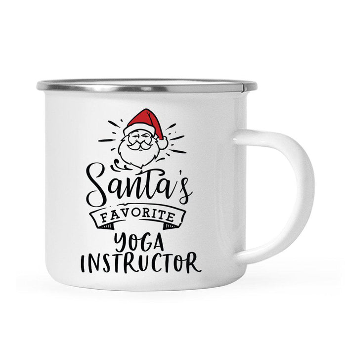 Santa's Favorite Gym Fitness Campfire Mug Collection-Set of 1-Andaz Press-Aerobics Instructor-