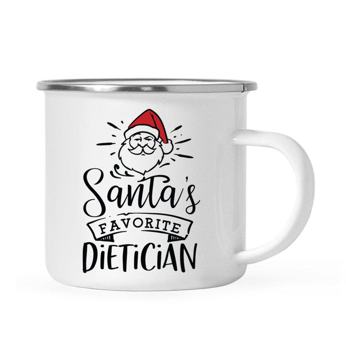 Santa's Favorite Gym Fitness Campfire Mug Collection-Set of 1-Andaz Press-Aerobics Instructor-